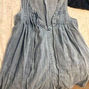 Denim Romper